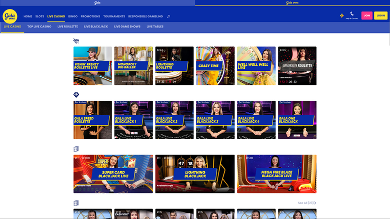 Gala Bingo Bureau Croupier en Direct