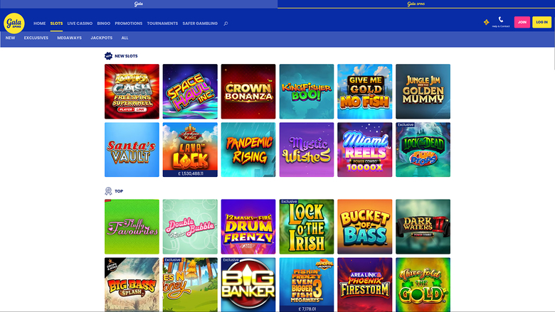 Jeux de bureau Gala Spins