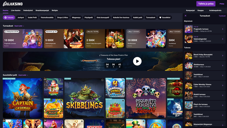 Galaksino Casino Desktop Tournaments