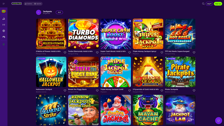 Gambloria Casino Desktop Jackpot