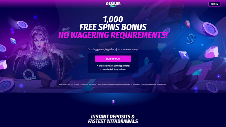 Page d'accueil Gemler Desktop