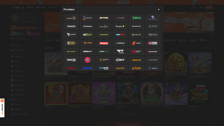 Sviluppatori di giochi desktop per casinò GG.bet