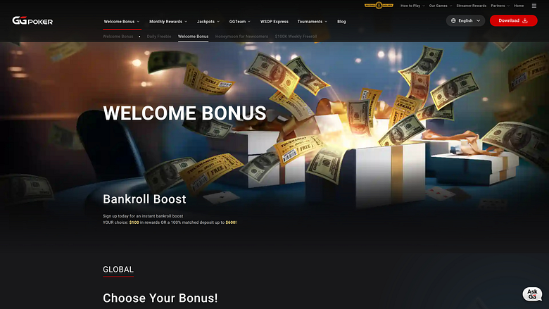 Promozioni del casinò GGpoker per desktop