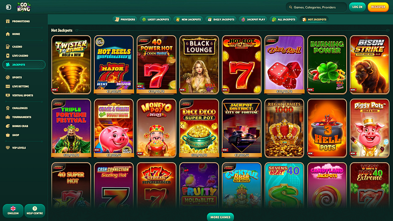 GoKong Casino Джекпот для ПК
