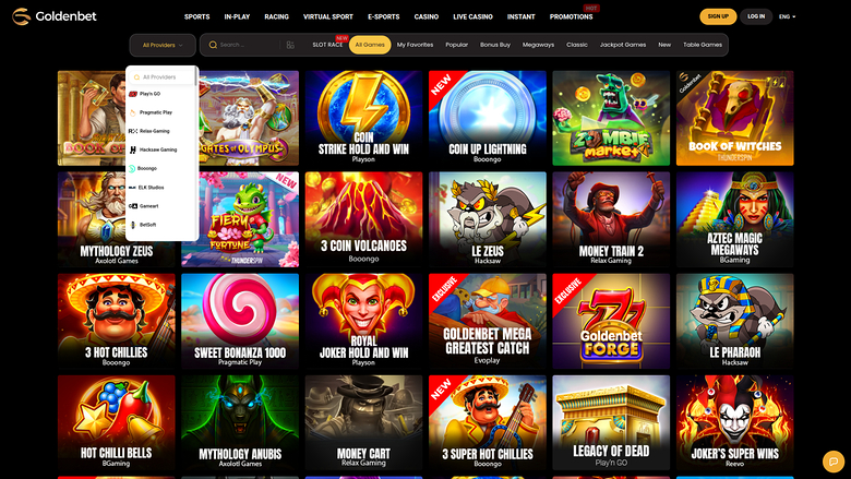 Développeurs de jeux de bureau pour le casino GoldenBet