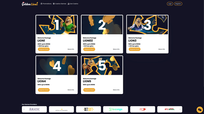 Promotions de bureau Golden Lion