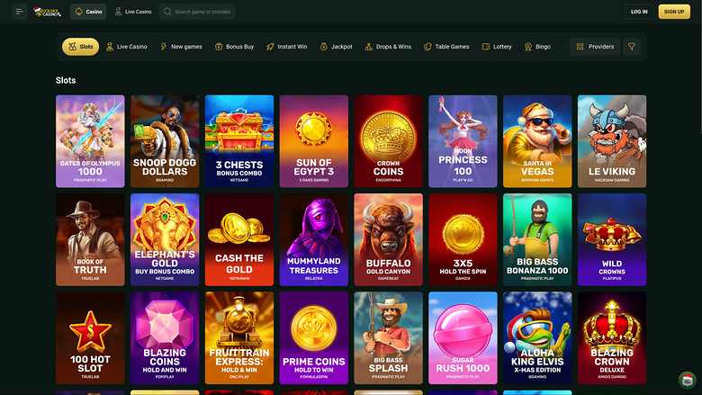 Jeux de casino Goldex pour ordinateur