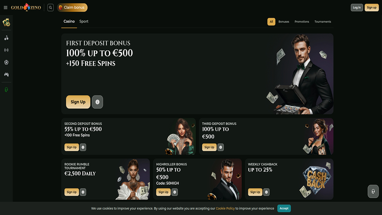 Bureau des promotions du casino Goldzino