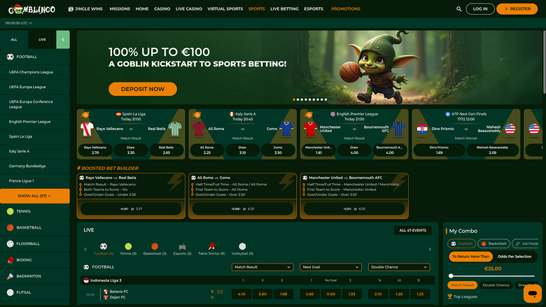 Casinò Gomblingo Desktop Sport