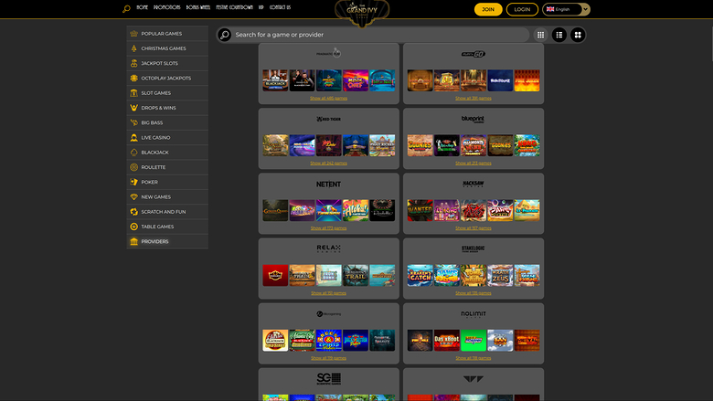 Grand Ivy Casino Desktop Game Developers