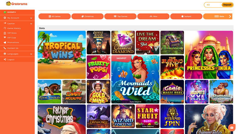 Gratorama Casino Настольные игры