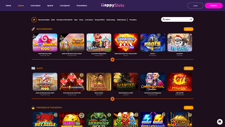 Jeux de casino Happy Slots pour ordinateur