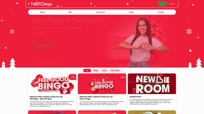 Promozioni desktop di Heart Bingo Casino