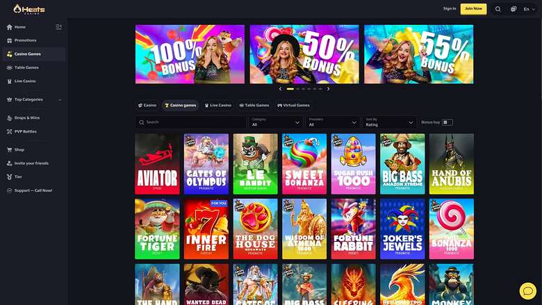 Heats Casino Jeux Bureau