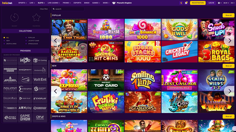 Développeurs de jeux de bureau Helabet Casino
