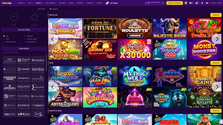 Giochi di Helabet Casino Desktop
