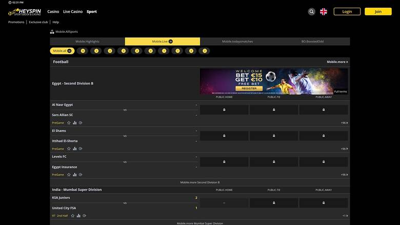 Sports Jackpot HeySpin Bureau