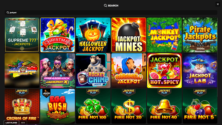 Jackpot de la version bureau de Hidden Jack Casino