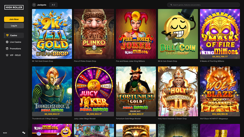 Jackpot de casino High Roller sur ordinateur