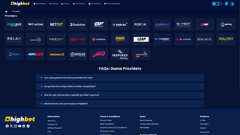 Développeurs de jeux de casino pour ordinateurs à mises élevées