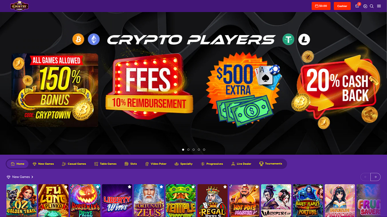 Desktop-Startseite von High Country Casino