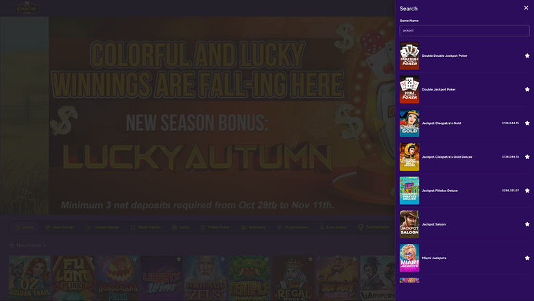 Desktop-Jackpot von High Country Casino