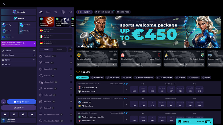 Sports sur ordinateur de casino High Fly Bet