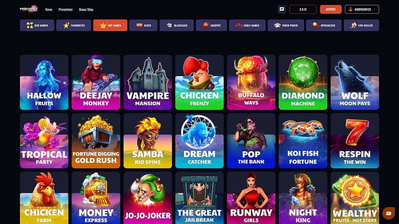 Giochi di immagini desktop di Highway Casino