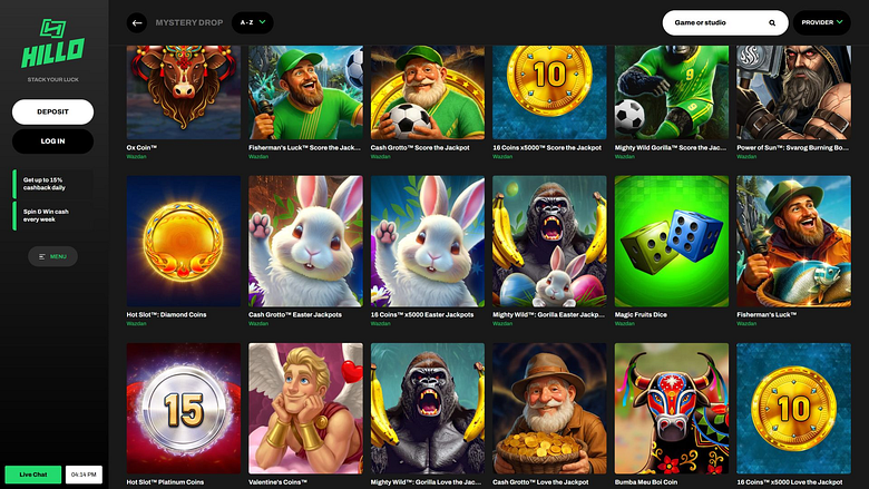 Джекпот Jamo Casino для настольных компьютеров