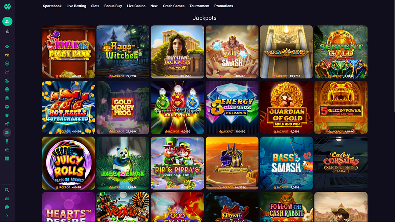 Jackpot de bureau du casino Hiper Win