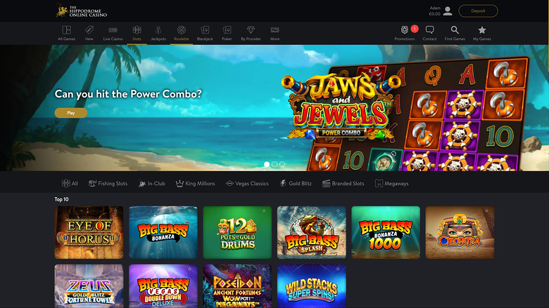 Juegos de escritorio del casino Hippodrome