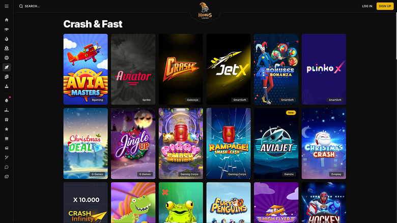 El escritorio del casino Horus se bloquea y se bloquea rápidamente