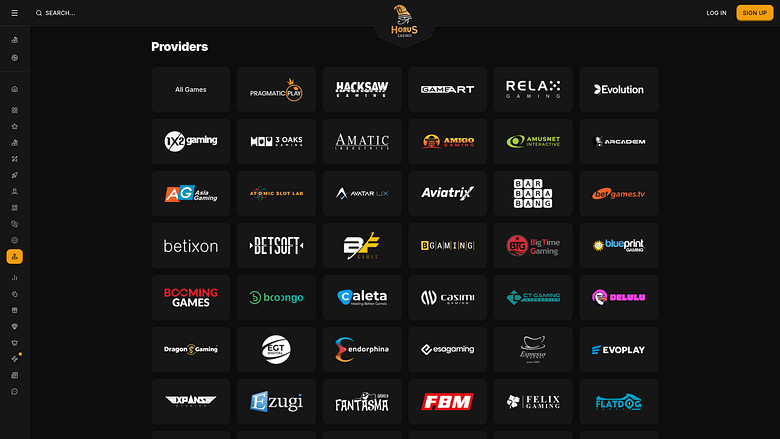 Horus Casino Desktop-Spieleentwickler