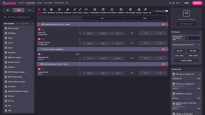 Hotloot Casino Bureau Sports en Direct