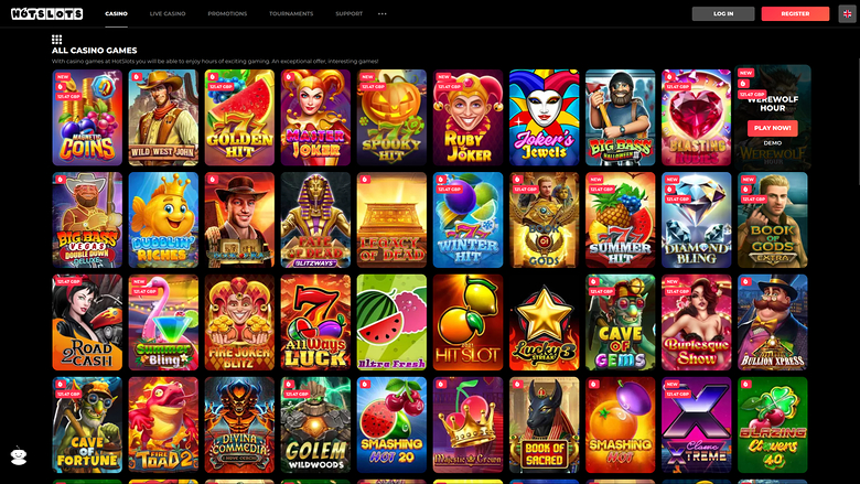 Jeux de casino Hotslots pour ordinateur