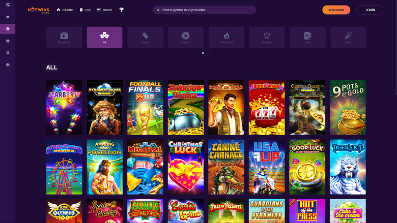 Juegos de escritorio de Hotwins Casino