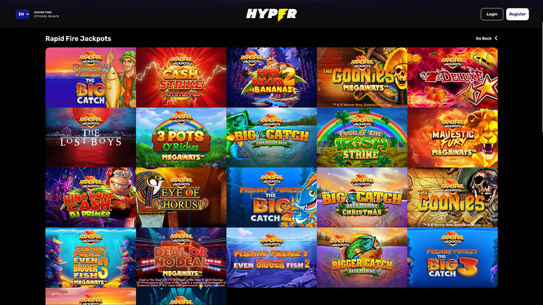 Jackpot desktop di Hyper Casino