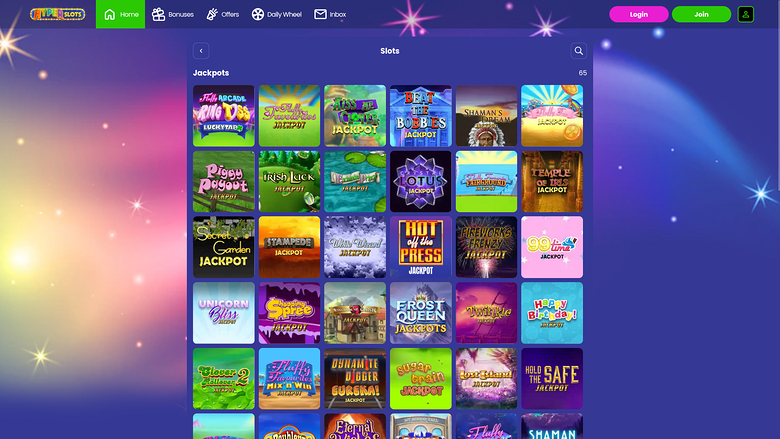 Jackpot desktop del casinò Hyper Slots