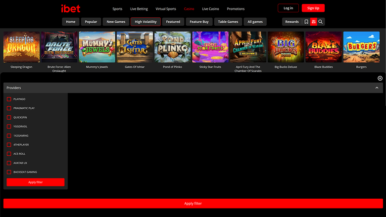 Sviluppatori di giochi desktop di iBet Casino