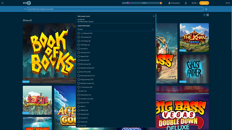 Développeurs du jeu de casino Ice36 pour ordinateur