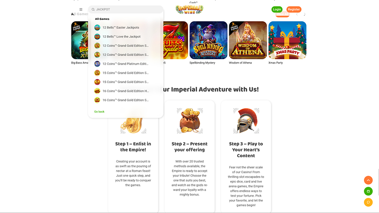 Imperial Wins Casino Desktop Jackpot