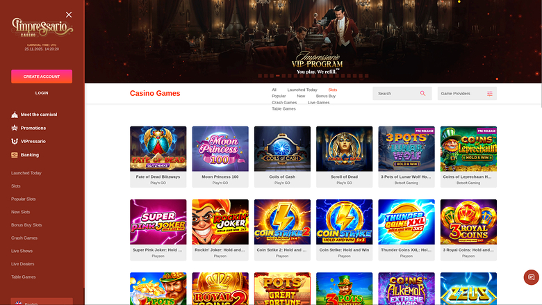 Giochi da casinò Impressario