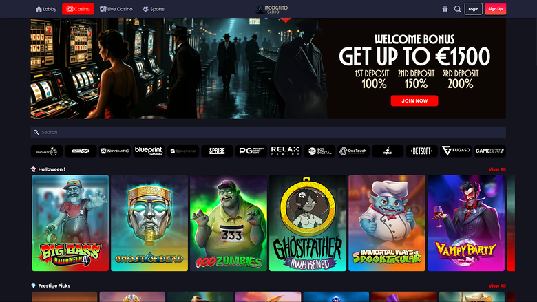 Incognito Casino Desktop Game Developers