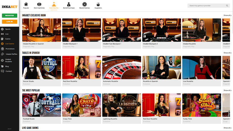 Casino en ligne avec croupiers en direct
