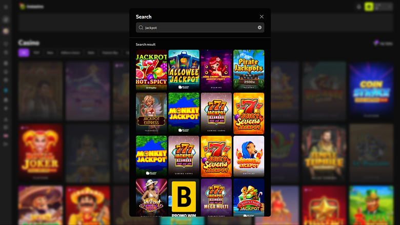 Jackpot desktop del casinò Instasino