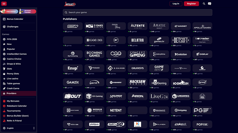 Intellectbet Casino Desktop Game Developers