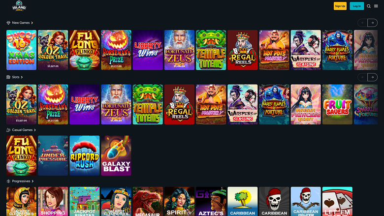 Giochi desktop di Island Reels Casino