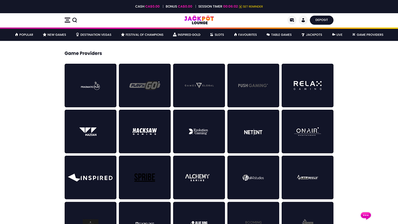 Développeurs de jeux de casino Jackpot Lounge - Bureau