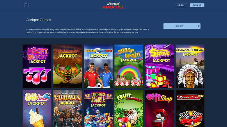 Jackpot Paradise Casino Jackpot de escritorio