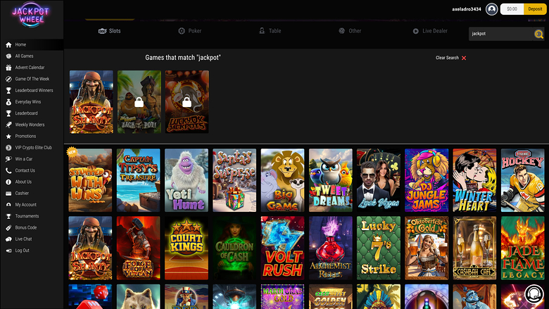 Jackpot Wheel Casino Jackpot Desktop